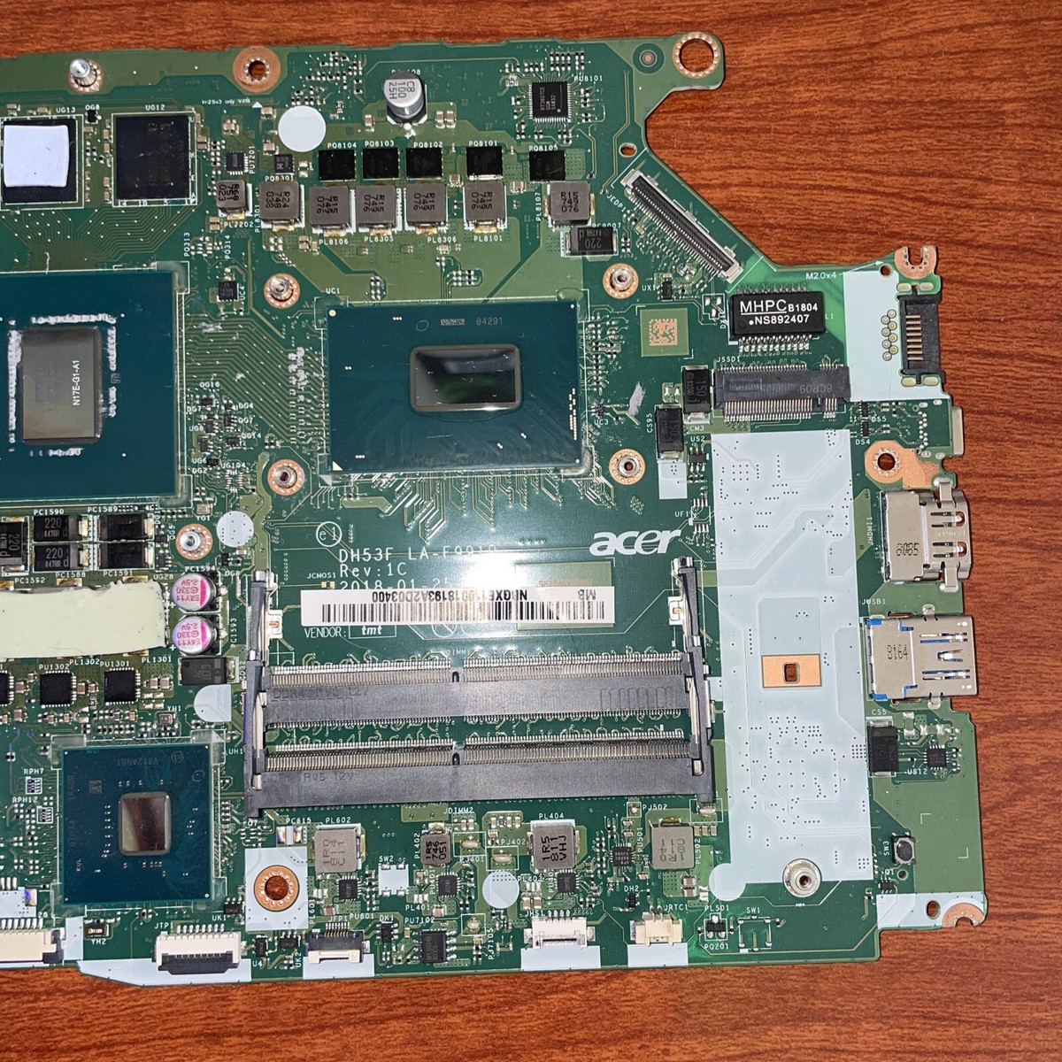 READ* Acer Predator Helios 300 Series N17C1 Motherboard Intel Core