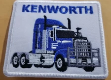 Embroidered Kenworth blue Patch iron or sew approx 2.75x3.25"