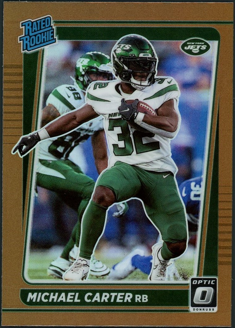 2021 Panini Donruss Optic Michael Carter Bronze Card #235