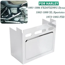 CHROME Battery Side Cover for Harley FXD Dyna 91-96 Sportster 82-99 Super Glide