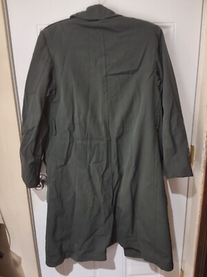 VTG US ARMY MILITARY TRENCHCOAT MEN'S SZ 34L LINED BELT 1960S