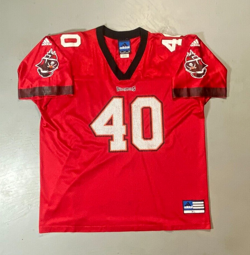Mike Alstott #40 Tampa Bay Buccaneers Football Jersey Adidas Adult Sz XL Vtg