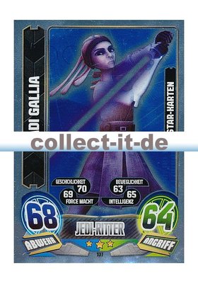 Force Attax Serie 5 - 137 - ADI GALLIA - Jedi-Ritter - Die Republik - Star-Karte