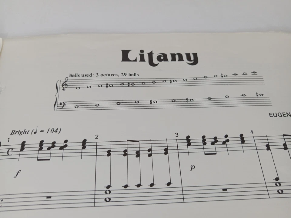 LOT of Handbell sheet music Easy to Ring Praise & Worship, Affirmation & Litany - Image 4 of 4