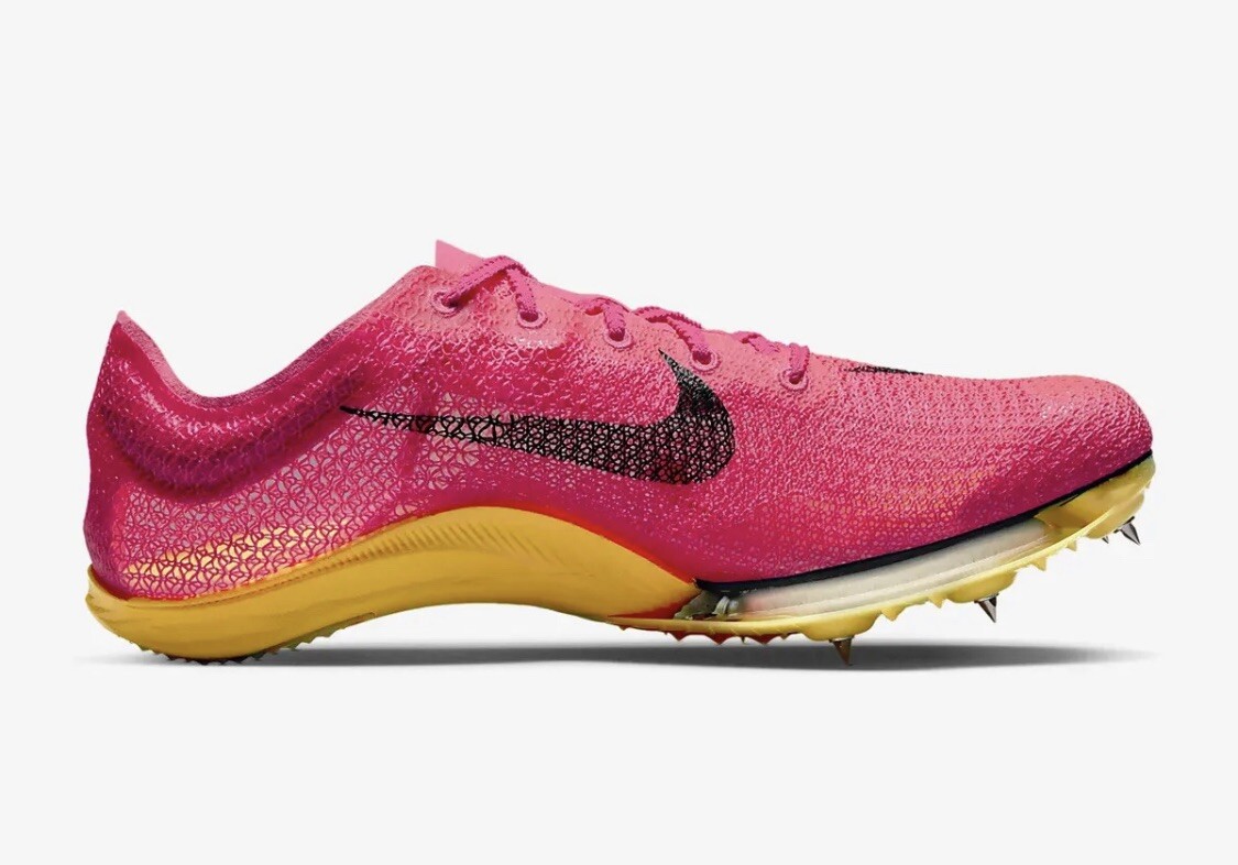 pink track spikes mens