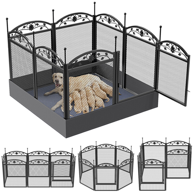 Picture of Large Dog Pet Playpen Heavy Exercise Enclosure Fence w/ Waterproof ...