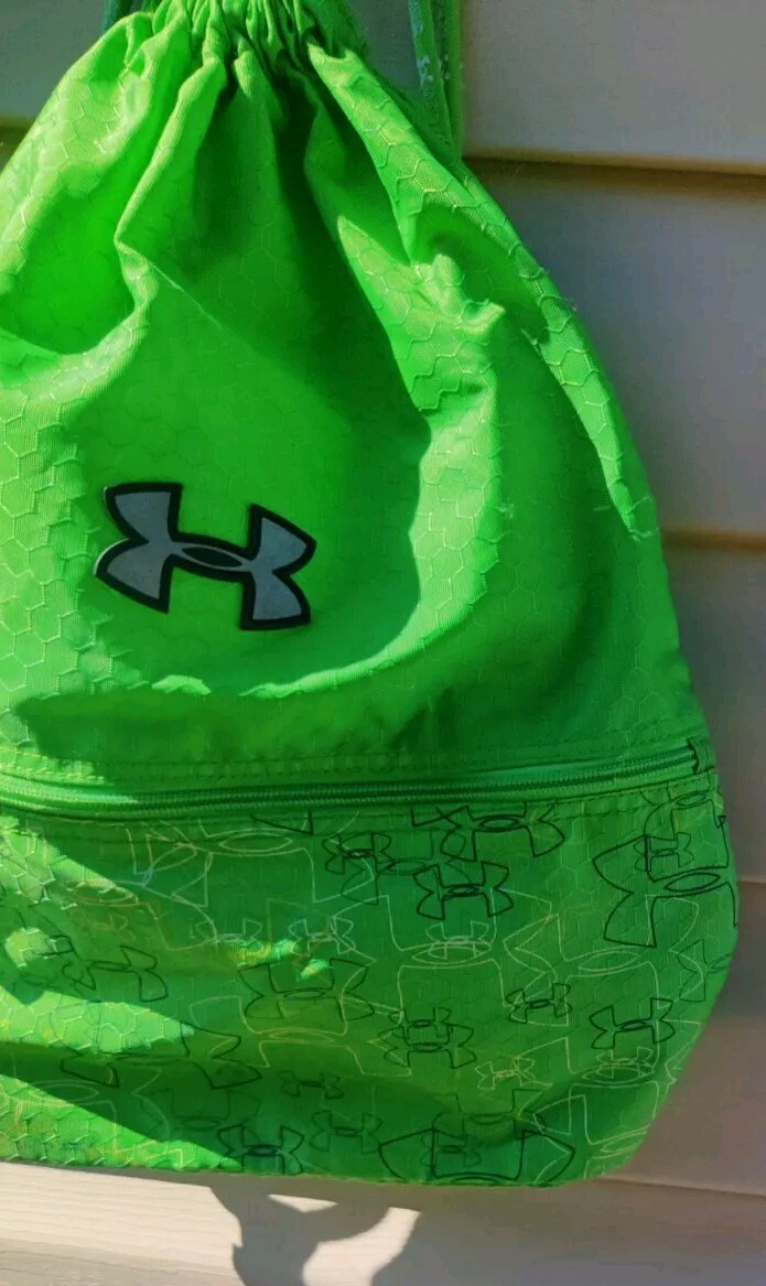 Under Armour Backpack Green Drawstring Tote Bag R… - image 2