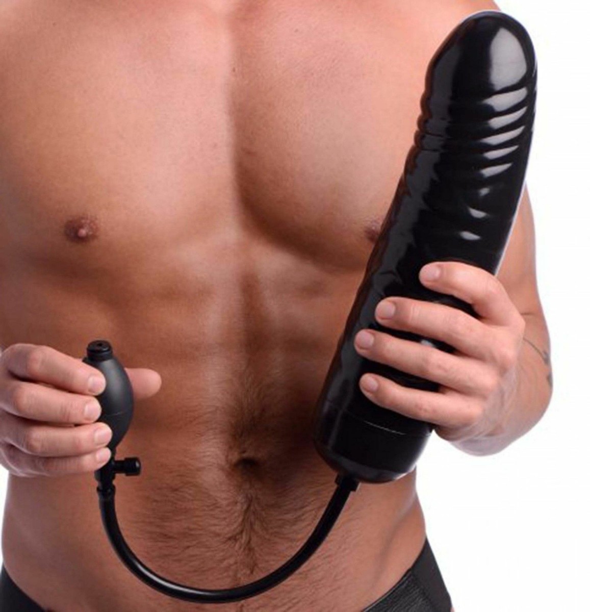 Master-Series-Huge-Large-Anal-Black-XXL-Inflatable-Dildo-Dong-Ass-Butt-Plug-Cock 