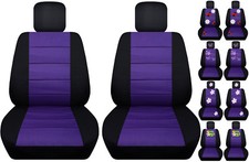 front car seat cover black/purple w/daisy&ladybug,butterfly... fits VW Beetle