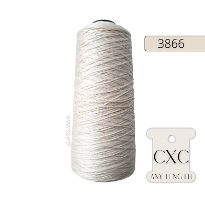 CXC 3866 OFF WEISS BAUMWOLLE KREUZSTICH STICKGARN METER- ODER VOLLKEGEL