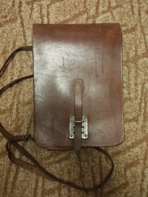Pre-1939 Polish military Officer Leather Bag WWII Wojsko Polskie + document 1932 (sold)