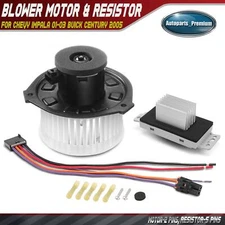 Front HVAC Blower Motor & Resistor for Chevy Impala	2001-2003 Buick Century 2005