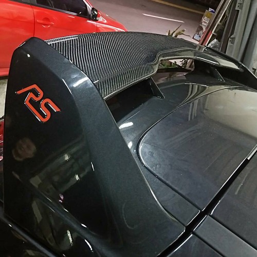 Carbon + 7VTA RS Type Rear Trunk Tail Spoiler Wing For Ford Focus MK3 5DR - Picture 4 of 5
