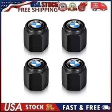 4pcs Metal Car Tire Valve Caps Valve Stem Cover Compatible B-m-w Models Black 1 4pcs Metal Car Tire Valve Caps Valve Stem Cover Compatible B-m-w Models Black 1