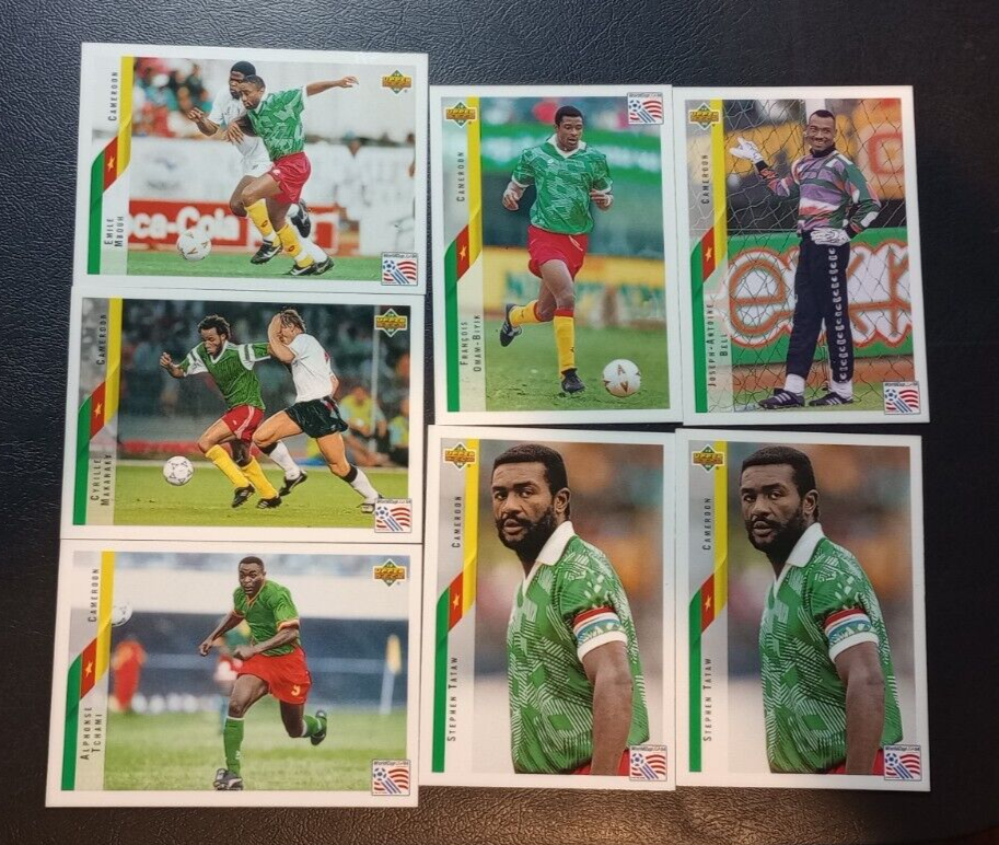 1994 UPPER DECK WORLD CUP SOCCER Cameroon LOT 7 OMAN-BIYIK Emile