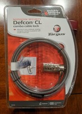 Targus Defcon CL 6.5 Foot Laptop/Notebook Combo Cable Lock Business Security