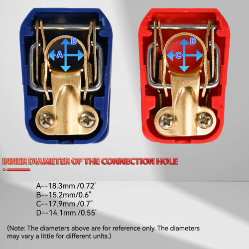 4PCS Universal Quick Release Battery Terminal Connectors Battery Clamps Car Van - Picture 2 of 10