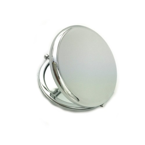 Portable Compact Folding Pocket Mirror Double Sided Round Metal Makeup Mirror