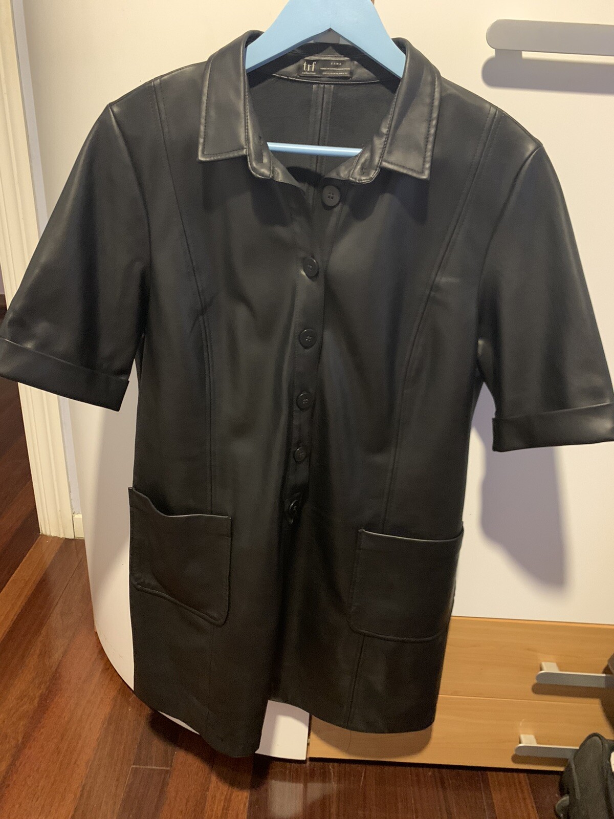 Vestido Polipiel De Zara