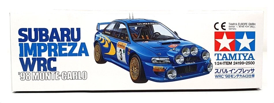 Tamiya 1/24 Scale Model Kit 24199 - Subaru Impreza WRC Monte Carlo 1998 - Image 3 of 4