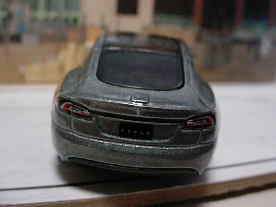 2025 MBX⚡ELECTRIC DRIVERS Exclusive TESLA MODEL S ☀metallic gray ☀Matchbox LOOSE - Image 3 of 4