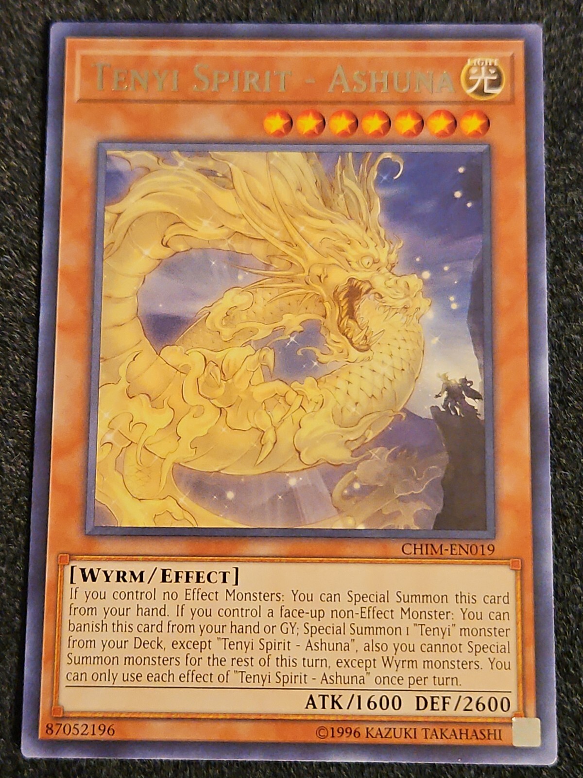 Yu-Gi-Oh Tenyi Spirit - Ashuna Rare Chaos Impact CHIM-EN019 Unl Ed NM ...