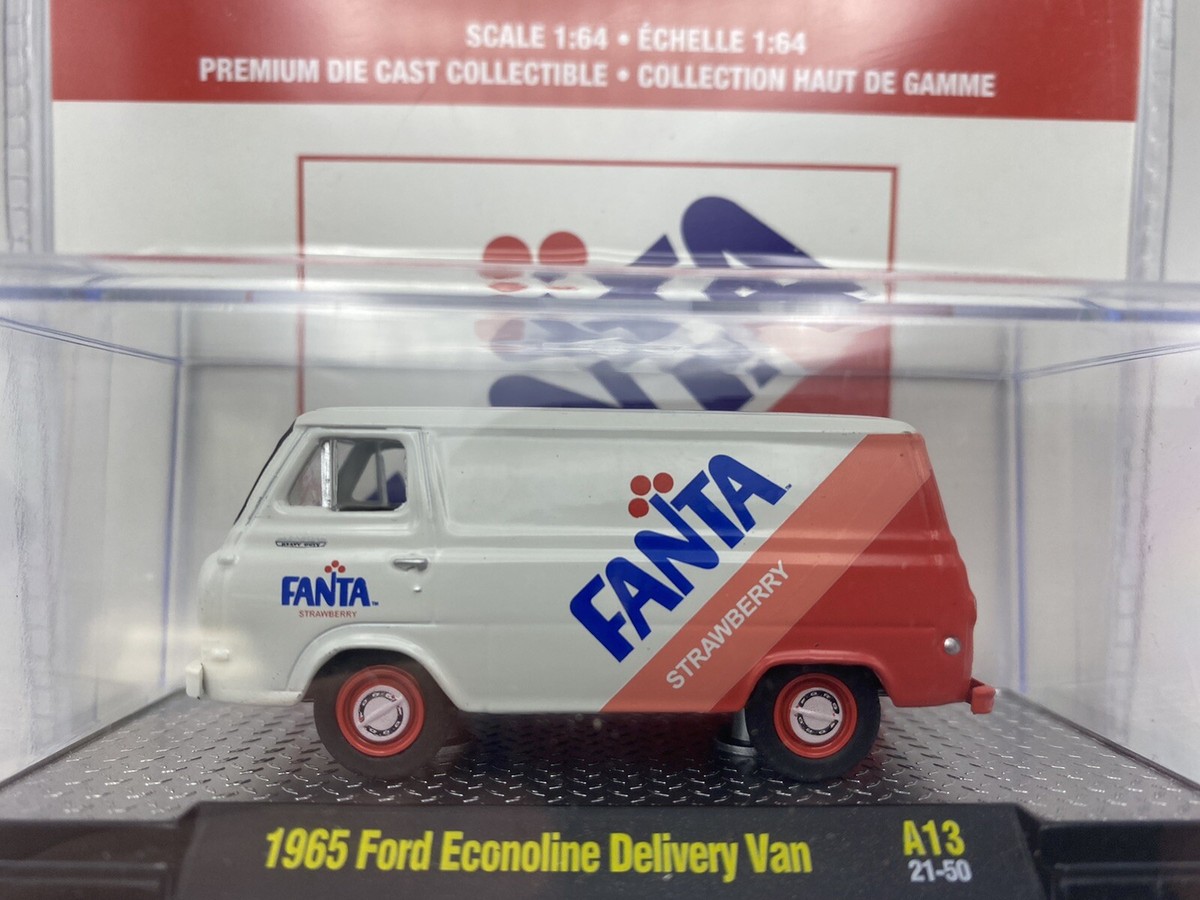 M2 Machines Fanta 1965 Ford Econoline Delivery Van 1:64 Scale FREE
