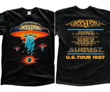 Boston Rock Band Concert Tour 1987 T-Shirt, Boston Tour Shirt, Boston Rock Band