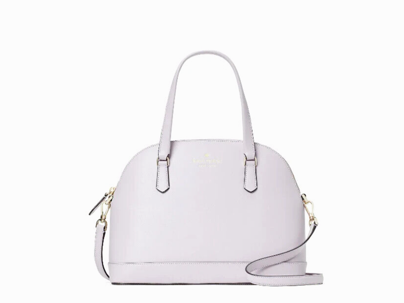 Kate Spade Sadie Leather Dome Satchel Crossbody Lilac