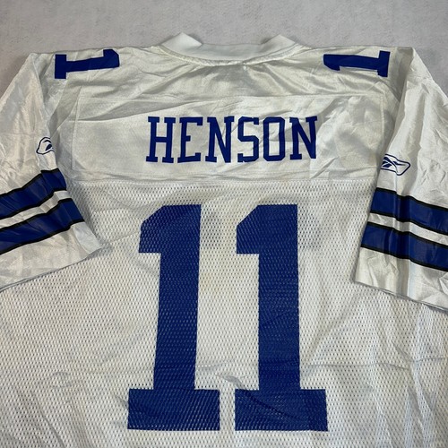Reebok Dallas Cowboys Football NFL Jersey Men's Large Henson #11 Vintage White - Picture 10 of 10