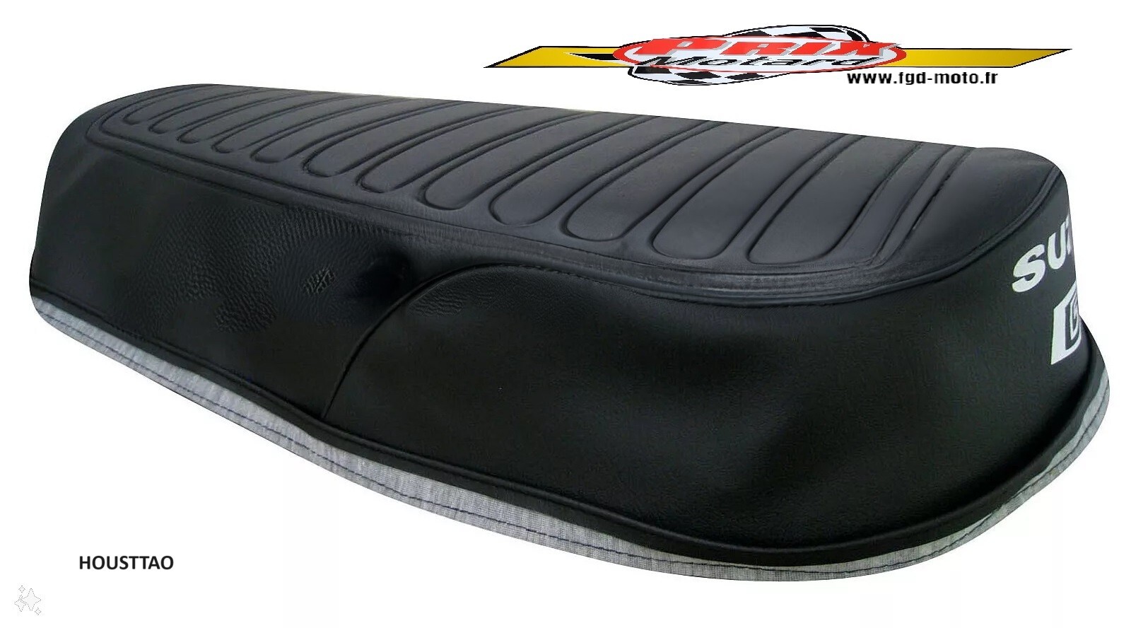 Housse de selle pour Suzuki GT 750 L M A B 1974-1977 noire en skai