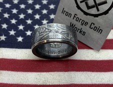 2021 Coin Ring from 1 Oz Silver Walking Liberty American Standing Eagle ASE