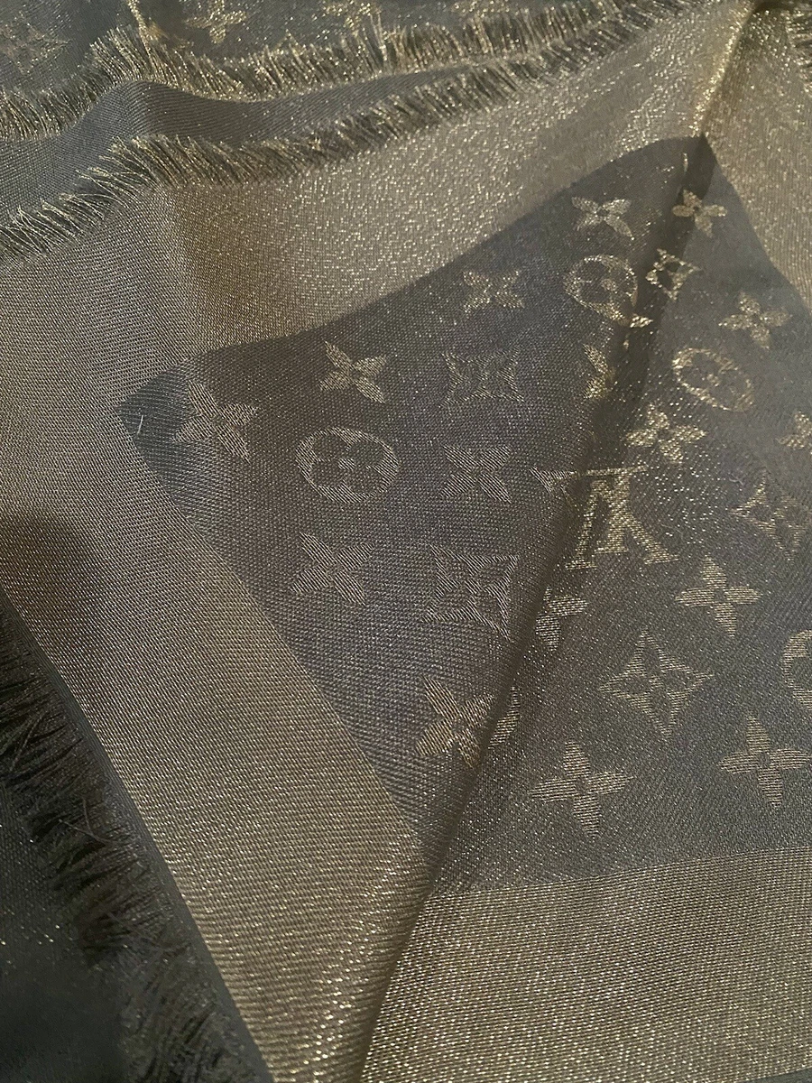 100% Authentic Louis Vuitton BROWN SHINE Shawl, Ref M75122 | eBay 