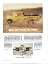 Vintage Print Ad Simoniz Pre-soft - Baja Road Race - Playboy Sept 1973 11"x8"