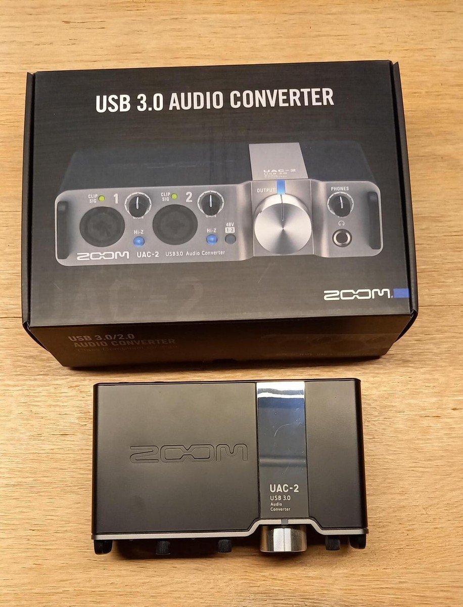 ZOOM UAC-2 Audio Converter USB 3.0 2-in/2-out Digital Conversion 