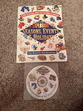 ART EXPLOSION Seasons, Events, Holidays Clip-Art For Windows Manual CD 1995