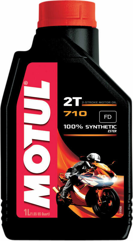 Motul 710 2T Full-Synthetic Oil Injection/Premix 2-Stroke Oil | 1 Liter | 104034
