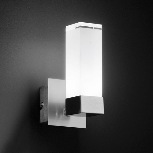 Honsel Forma Wala Wandleuchte LED 6W/230V Schalter Matt Nickel 540lm Warmweiß - Bild 2 von 3