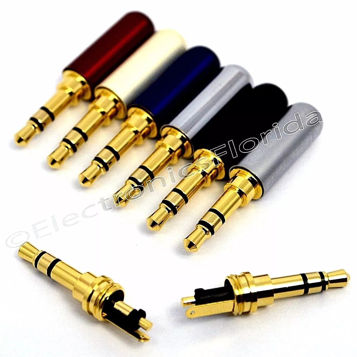 Headphones with online jack plug