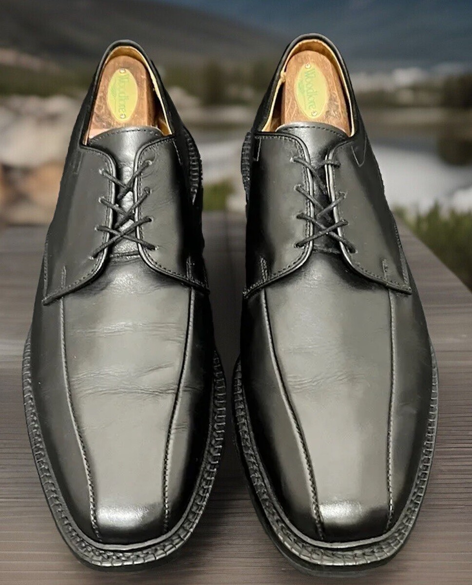 Allen Edmonds Mens Shoes 9 D Warren Black Leather Dress Oxfords Shoes color_black_2_warren_derbies_f  main image 4