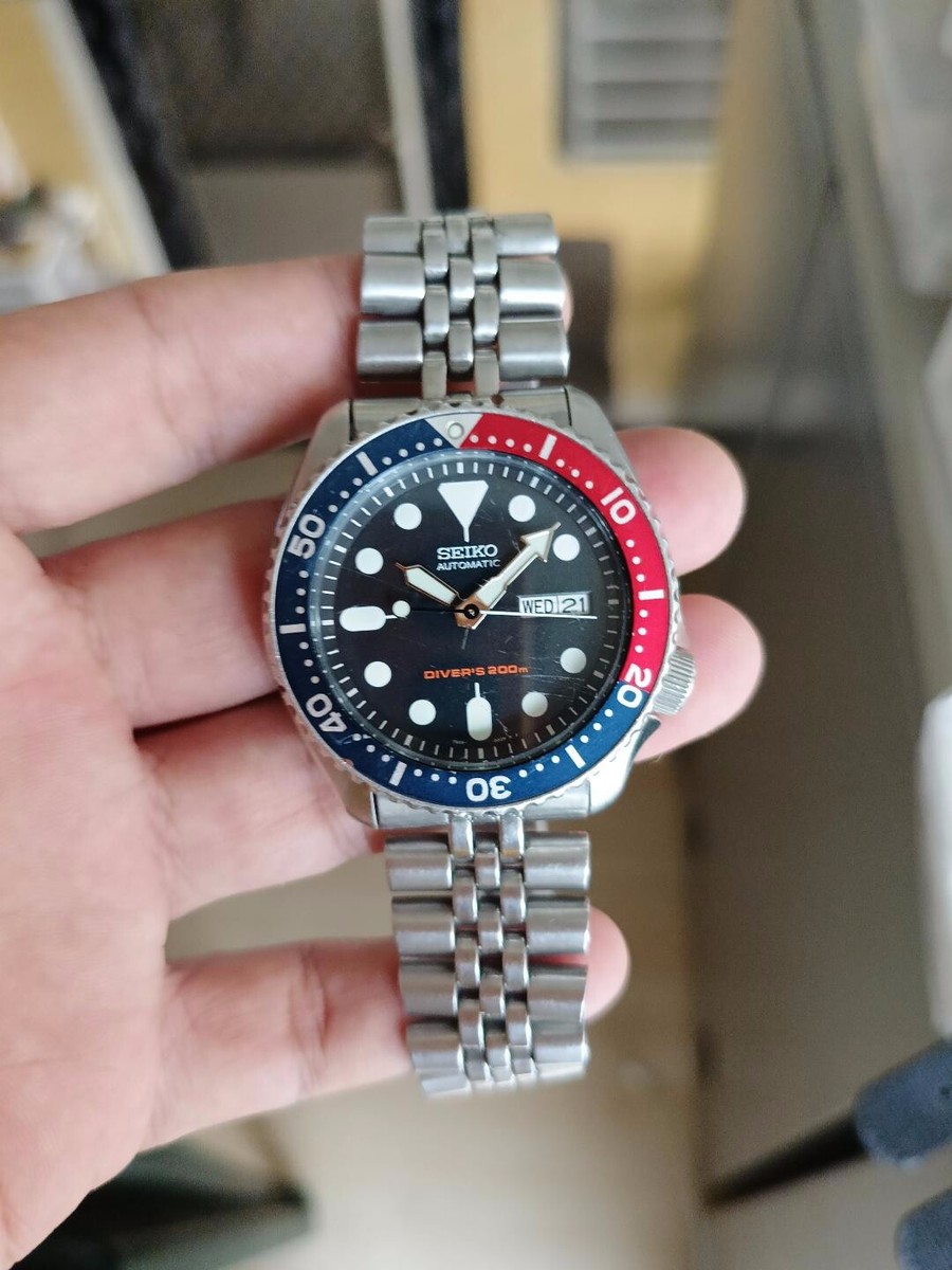 SEIKO PEPSI DIVERS BLUE SKX009K2 BIRTH YEAR FEB 2009 ALL ORIGINAL