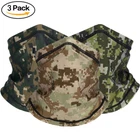 3Pcs Neck Gaiter Cooling Face Mask Summer UV Protection Breathable Bandana Scarf