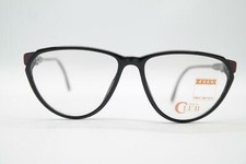 Vintage Zeiss 3237 Black Violet Oval Glasses Eyeglass Frame NOS