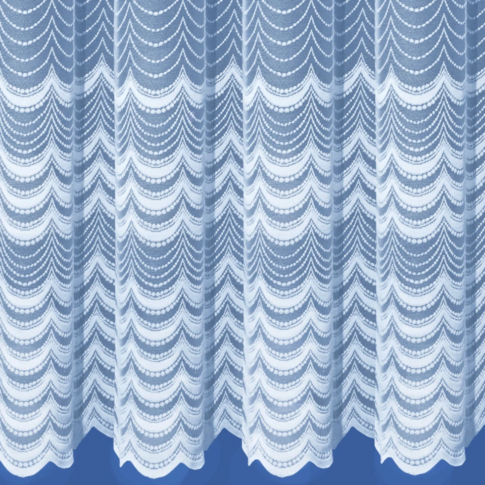 Modern & Traditional Quality White Lace Net Window Curtains - Sold By The Metre - Image 4 of 4