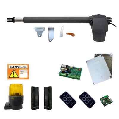 Satz Tor Mono Anta Klopfer faac genius G-Bat 400 Recht 230V RC 200kg 4m
