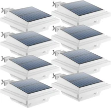 Outdoor 40LEDs Solar Gutter Lights Fence Lamp Night Utility Security Lights