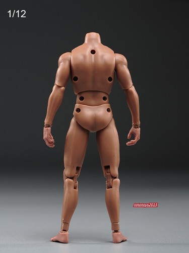 1/12 MB102 Muscular Joint Flexible Man Figure Body For 6'' Male Soldier Head Toy - Picture 22 of 24