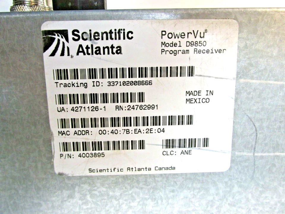 Receptor de TV vía satélite (A&E) CNN Cisco Scientific Atlanta PowerVu D9850 Foto 4 de 4