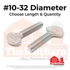 10-32 18-8 Stainless Steel Thumb Screws Choose Length Qty