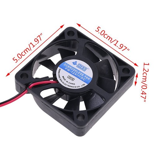 5010 12V USB Fan Brushless DC Cooling Fan 50X50X10mm Speed 4500 Fan - Picture 4 of 8
